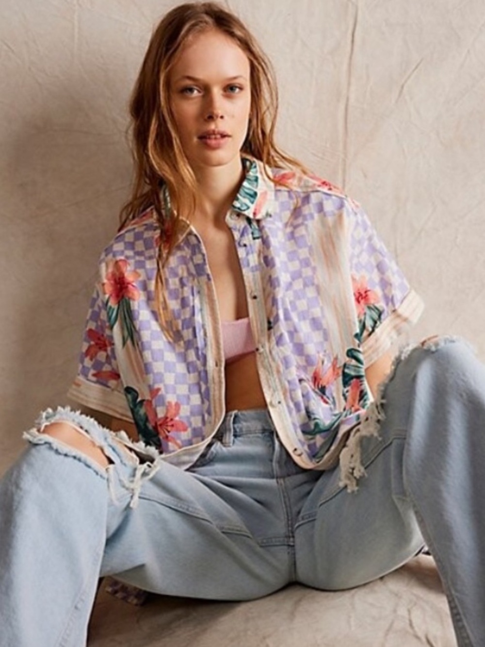 NWT We The Free Retro Tropics Shirt Free People
